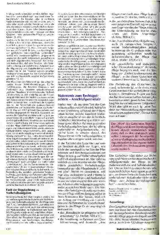 Vorschauseite 2: Der Pflege gutes Recht?
