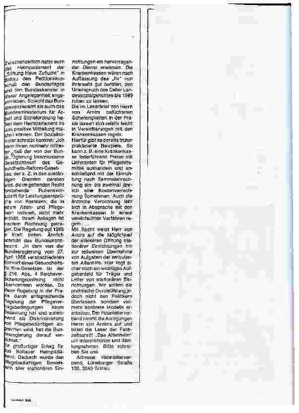 Vorschauseite 2: Wer bezahlt die Krankenunterlagen?
