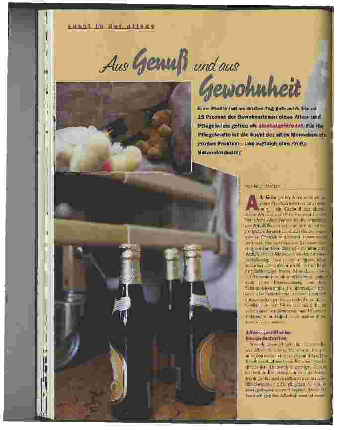 Vorschauseite 1: Aus Genuß und aus Gewohnheit
