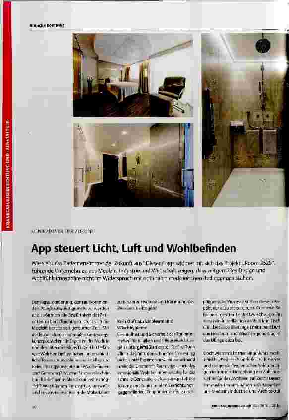 Vorschauseite 1: App steuert Licht, Luft und Wohlbefinden