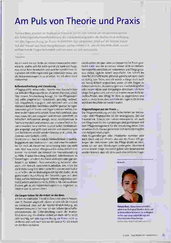 Vorschauseite 1: Am Puls von Theorie und Praxis