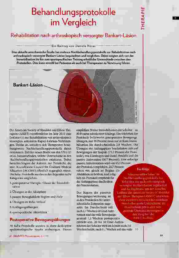 Vorschauseite 1: Behandlungsprotokolle im Vergleich