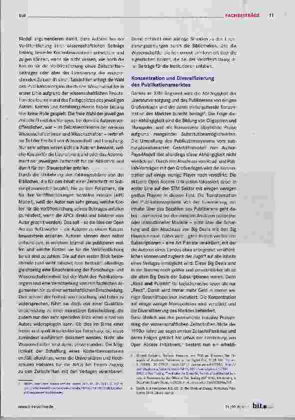 Vorschauseite 3: Die Transformation des Publikationssystems zu Open Access und die Konsequenzen für Bibliotheken und Wissenschaft: Ausgewählte Aspekte