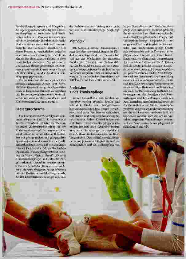 Vorschauseite 2: Prozessorientierte Unterstützung der Identitätsentwicklung in der Kinderkrankenpflege