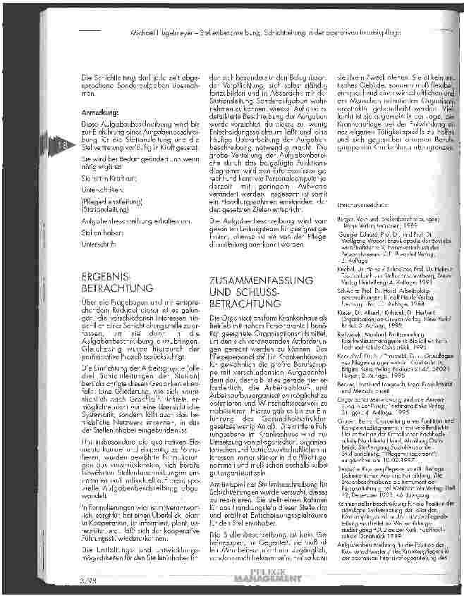 Vorschauseite 6: Stellenbeschreibung: Schichtleitung in der operativen Intensivpflege