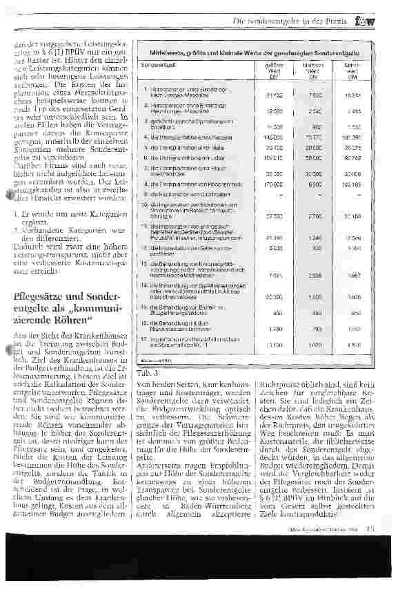 Vorschauseite 3: Die Sonderentgelte in der Praxis