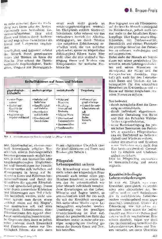 Vorschauseite 3: B. Braun-Preis 97 Essen und Trinken - Kultur und Lebensqualität für alte Menschen