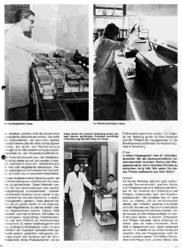 Vorschauseite 2: Die Thorax-chirurgische Spezialklinik Heidelberg-Rohrbach Die Entwicklung der Klinik Gespräch mit Chefarzt Dr. Vollhaber H. H.