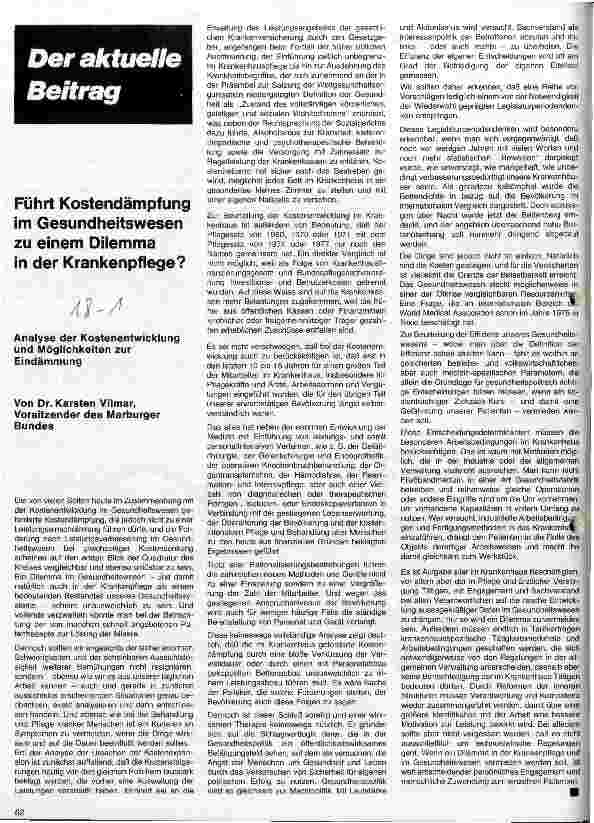 Vorschauseite 1: Führt Kostendämpfung im Gesundheitswesen zu einem Dilemma in der Krankenpflege? Analyse der Kostenentwicklung und deren Eindämmung