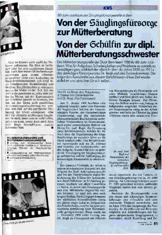 Vorschauseite 4: Beratung statt Belehrung Das Bild der Mütterberatungsschwester ist im Wandel