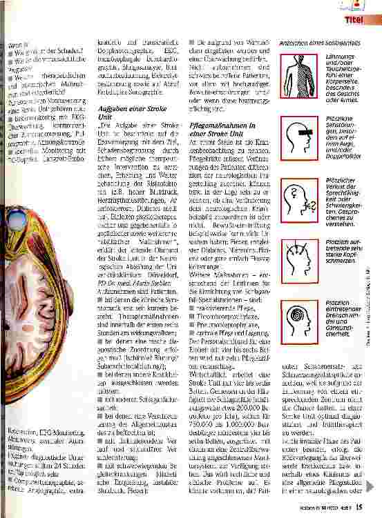 Vorschauseite 2: Der Schlaganfall