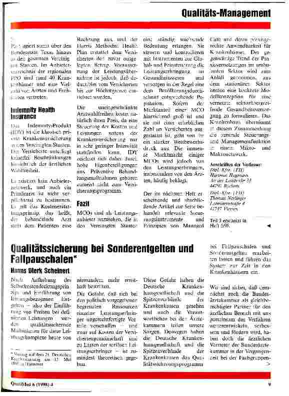 Vorschauseite 6: Managed Care und Sektorenübergreifende Vernetzung Teil 2: Organisationsformen und Vernetzungsmöglichkeiten