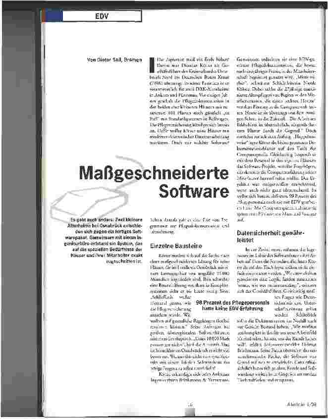 Vorschauseite 1: Maßgeschneiderte Software