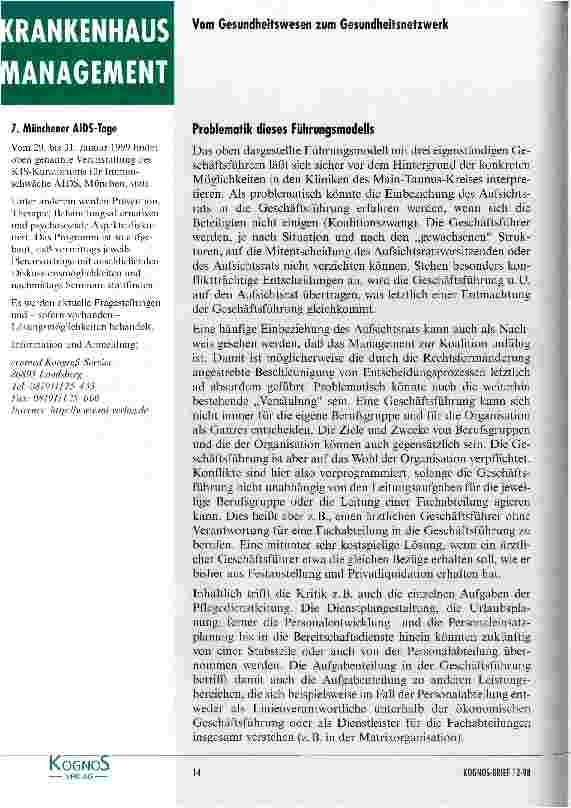 Vorschauseite 6: Pflegerisches Management im Krankenhaus