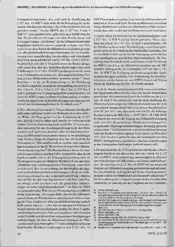 Vorschauseite 3: Die Bedeutung von Qualitätskriterien bei Ausschreibungen von Hilfsmittelverträgen nach der Einführung des §127 Abs. lbSGBV