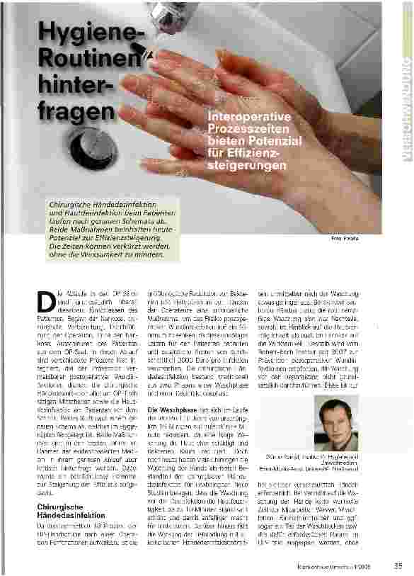 Vorschauseite 1: Hygieneroutinen hinterfragen