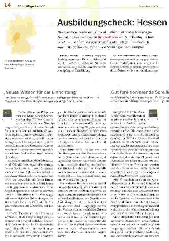 Vorschauseite 1: Ausbildungscheck: Hessen