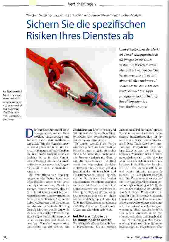 Vorschauseite 1: Sichern Sie die spezifischen Risiken Ihres Dienstes ab