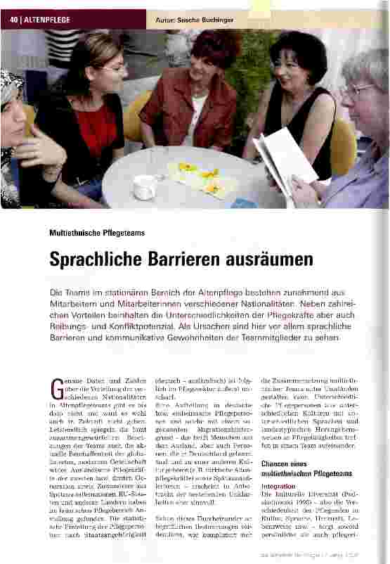 Vorschauseite 1: Sprachliche Barrieren ausräumen