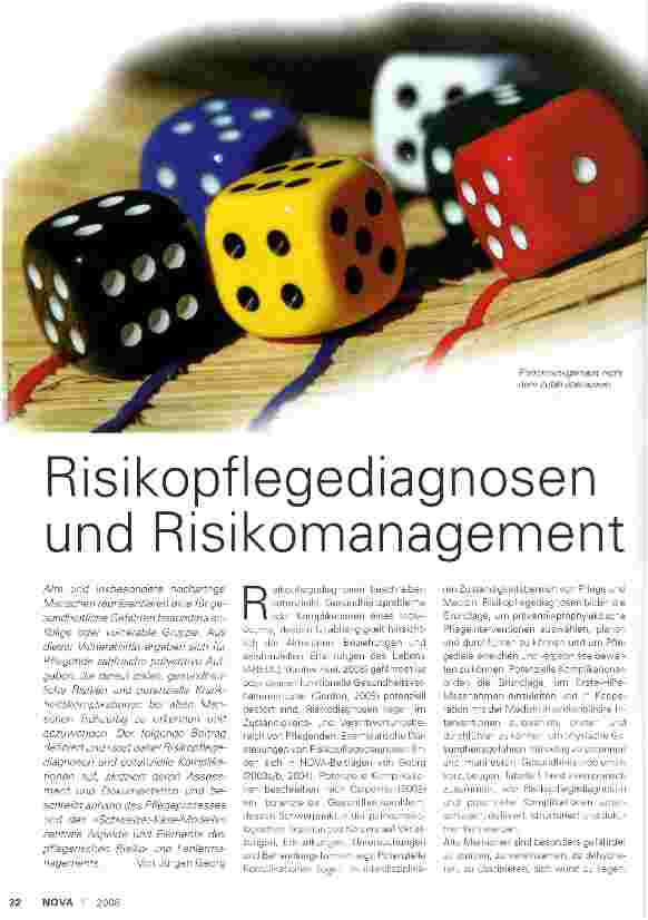 Vorschauseite 1: Risikopflegediagnosen und Risikomanagement
