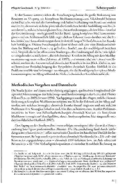 Vorschauseite 4: Bewältigung komplexer Medikamentenregime aus Sicht chronisch Kranker