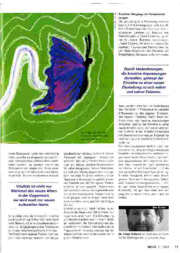 Vorschauseite 4: Vitalität und Kreativität im Alter