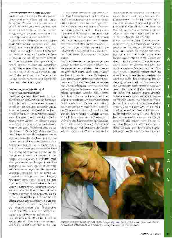 Vorschauseite 2: Palliative Care im Pflegeheim
