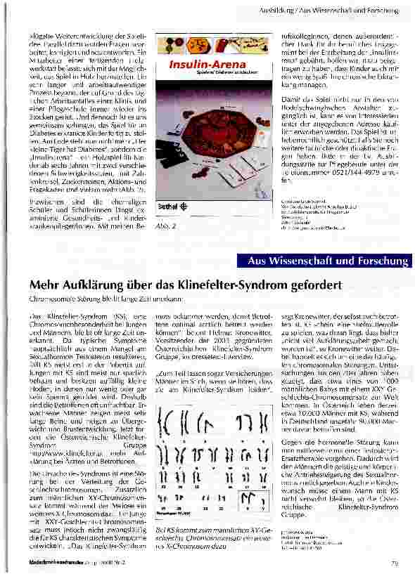 Vorschauseite 2: Diabetes-Spiel als Produkt eines Handlungsorientierten Unterrichts