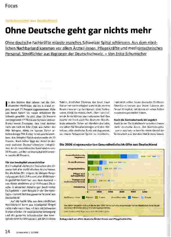 Vorschauseite 1: Ohne Deutsche geht gar nichts mehr