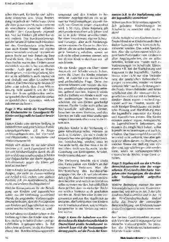 Vorschauseite 2: Kinderrechte in die Verfassung aufnehmen