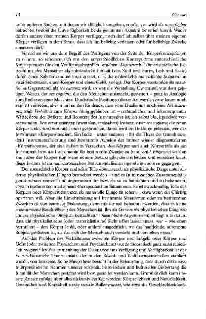 Vorschauseite 2: Zum Verhältnis von Körperlichkeit und Unverfügbarkeit