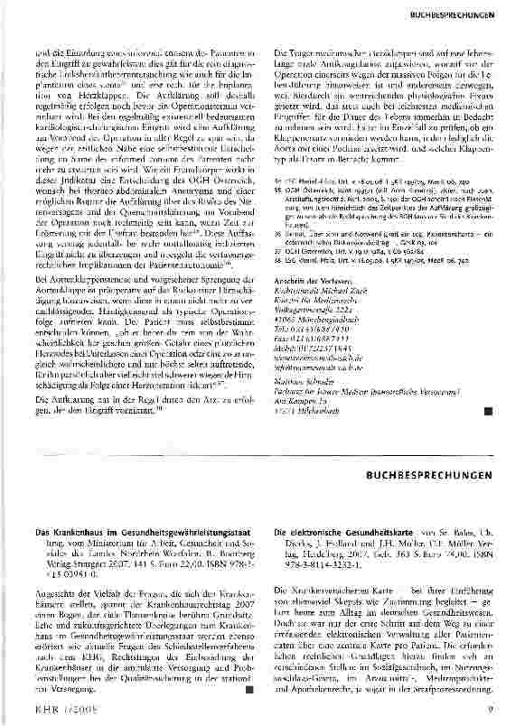 Vorschauseite 4: Rechtsprobleme der Behandlung kardialer Erkrankungen