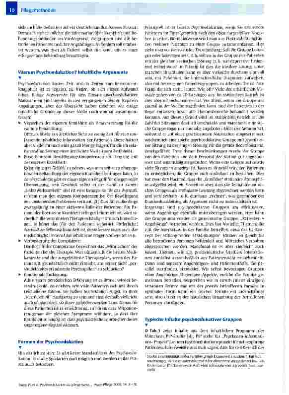 Vorschauseite 2: Psychoedukation als pflegerische Aufgabe
