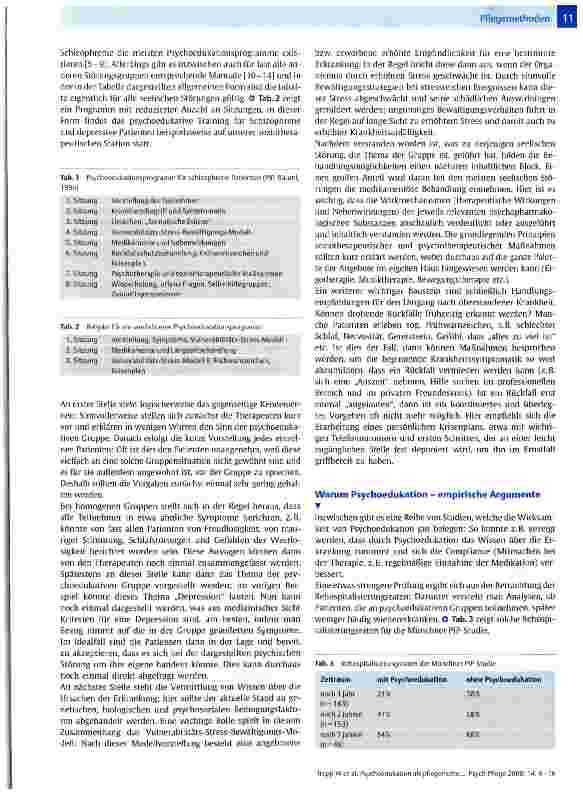 Vorschauseite 3: Psychoedukation als pflegerische Aufgabe