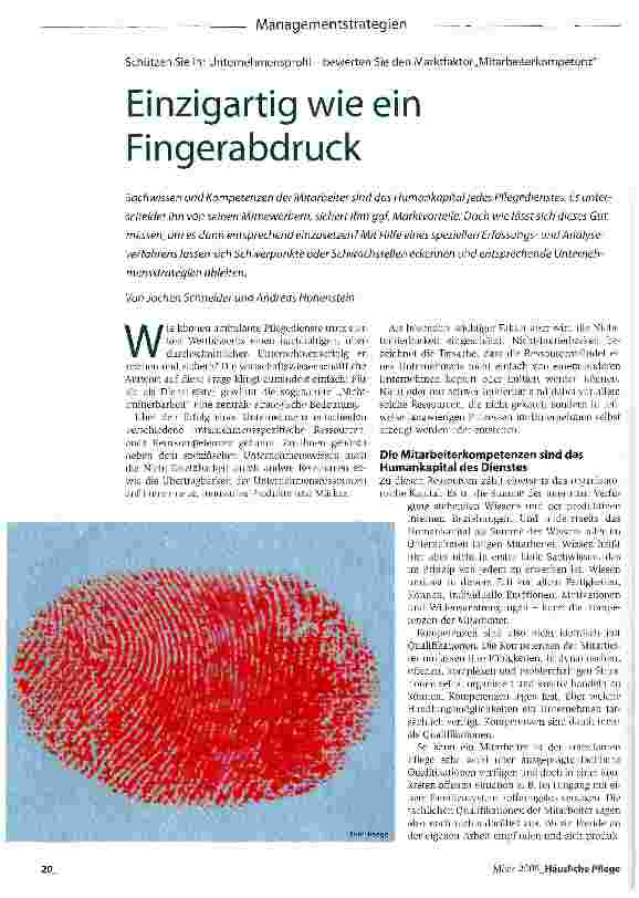Vorschauseite 1: Einzigartig wie ein Fingerabdruck