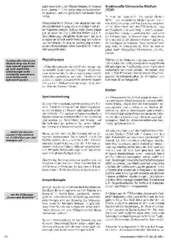 Vorschauseite 4: Alternativmedizinische Diagnoseund Behandlungsmethoden in der privaten Krankenversicherung - eine quantitative Analyse