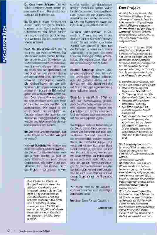 Vorschauseite 3: Niemand will zurück zum Bereitschaftsdienst
