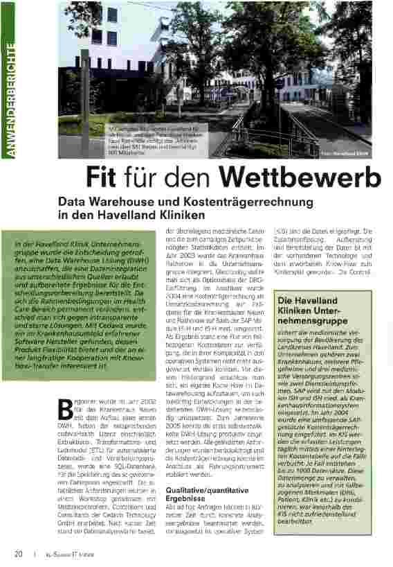 Vorschauseite 1: Fit für den Wettbewerb