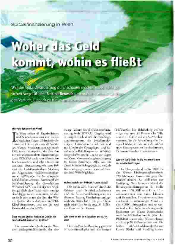 Vorschauseite 1: woher das Geld kommt, wohin es fließt