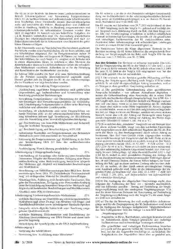 Vorschauseite 2: Eingruppierung - Aufbaufallgruppen -Überflüssiger Hilfsantrag - Selbstständige Leistungen