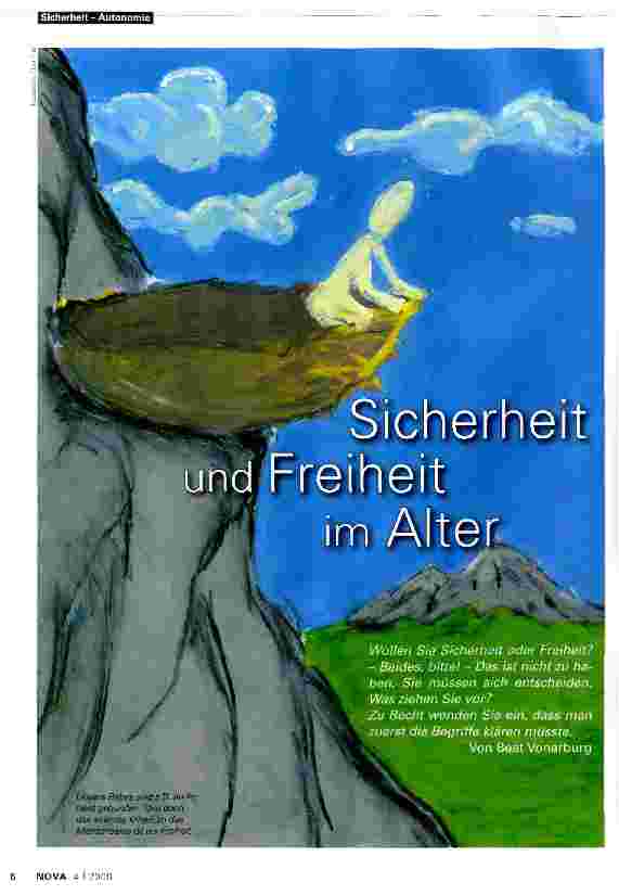 Vorschauseite 1: Sicherheit und Freiheit im Alter
