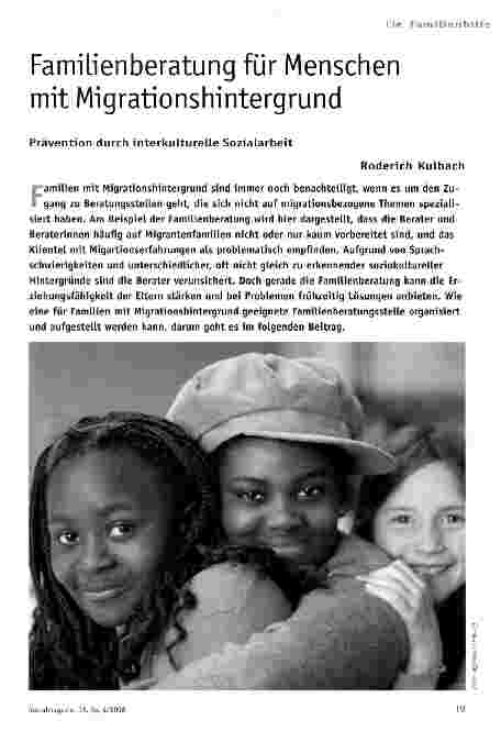 Vorschauseite 1: Familienberatung für Menschen mit Migrationshintergrund