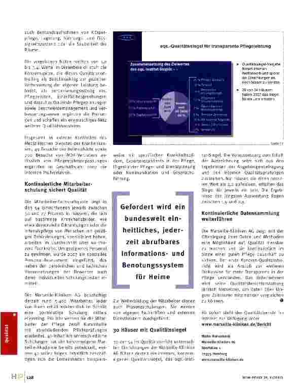 Vorschauseite 3: Gute Pflege durch Transparenz und Kontrolle