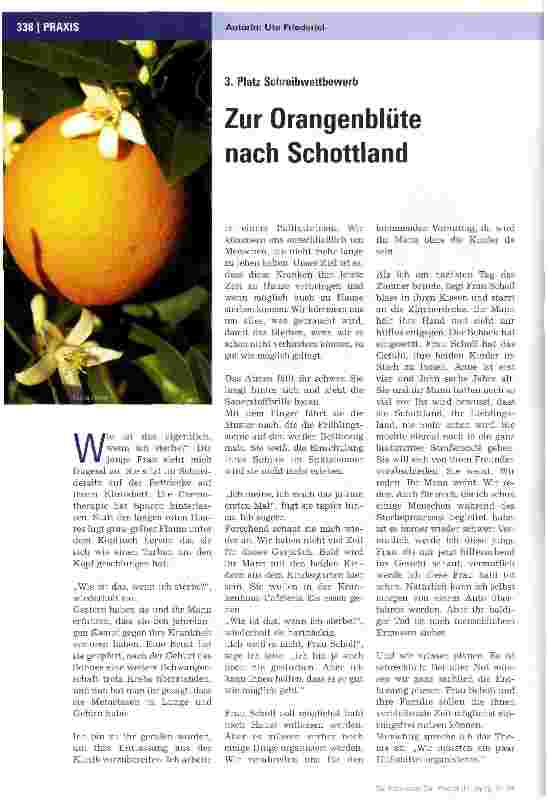 Vorschauseite 1: Zur Orangenblüte nach Schottland