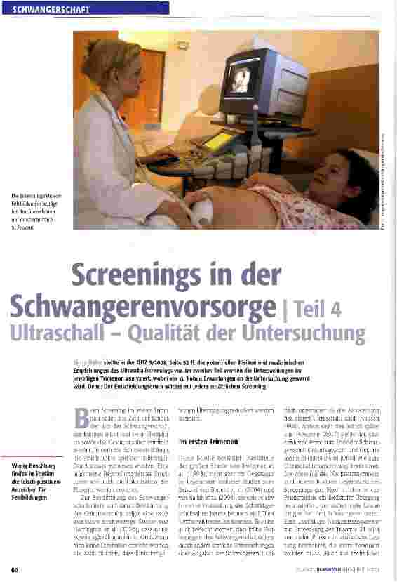 Vorschauseite 1: Screenings in der Schwangerenyorsorge | Teil 4