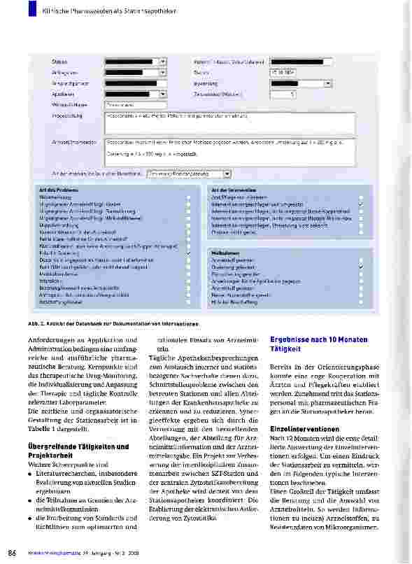 Vorschauseite 4: Klinische Pharmazie am Universitätsklinikum Hamburg-Eppendorf
