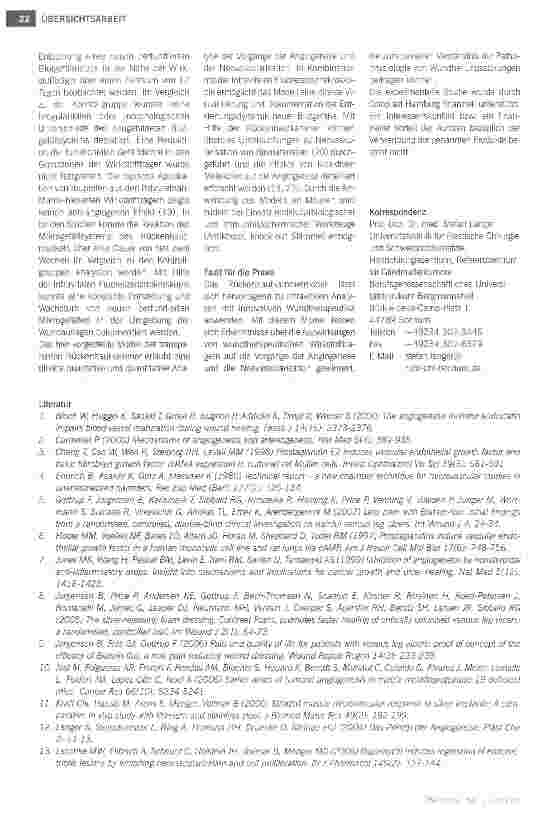 Vorschauseite 5: Analyse der Wirkung von innovativen Wundtherapeutika auf Angiogenese und Neovaskularisation: Vorstellung eines Modells