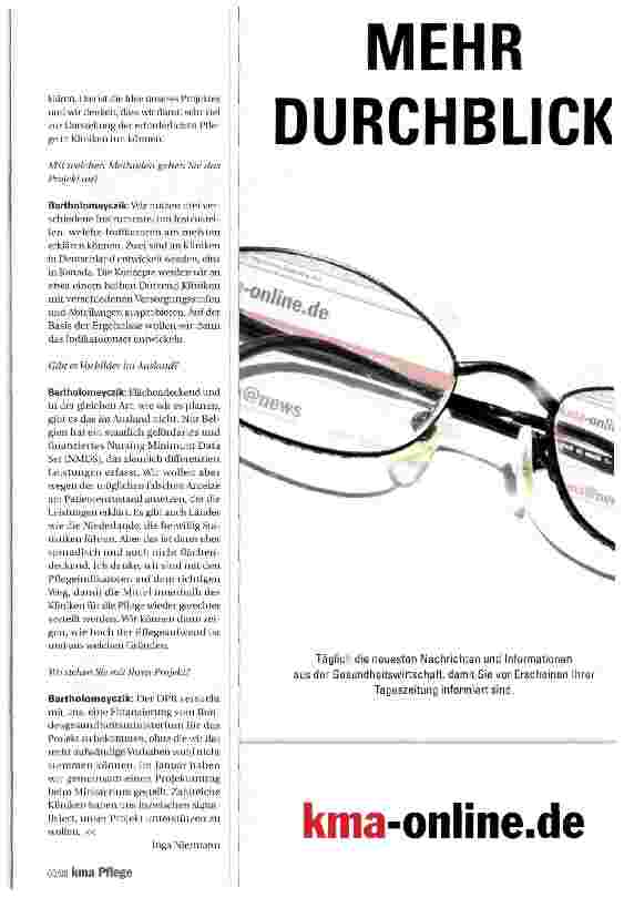 Vorschauseite 2: Pflege-Indikatoren müssen in die DRGs