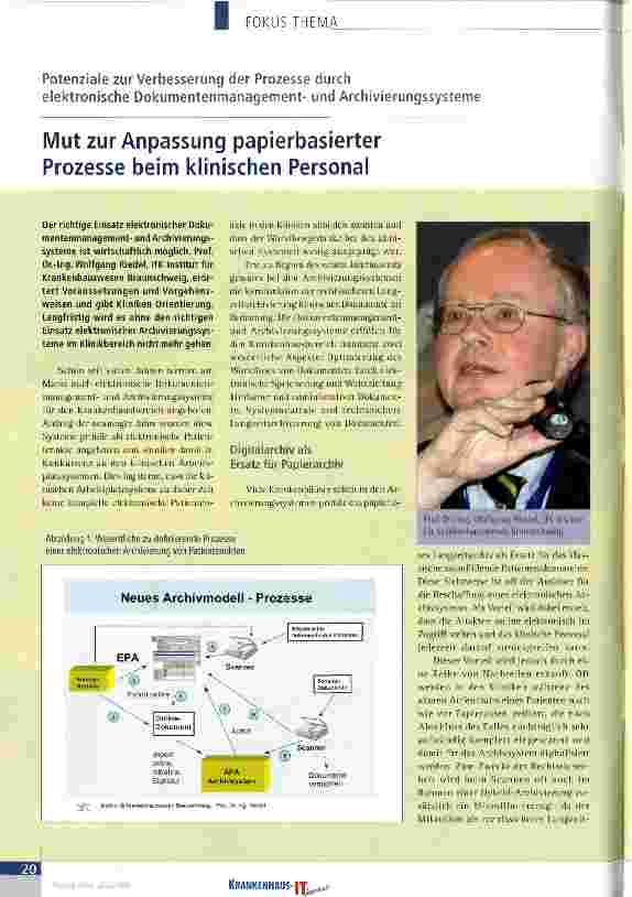 Vorschauseite 1: Mut zur Anpassung papierbasierter Prozesse beim klinischen Personal