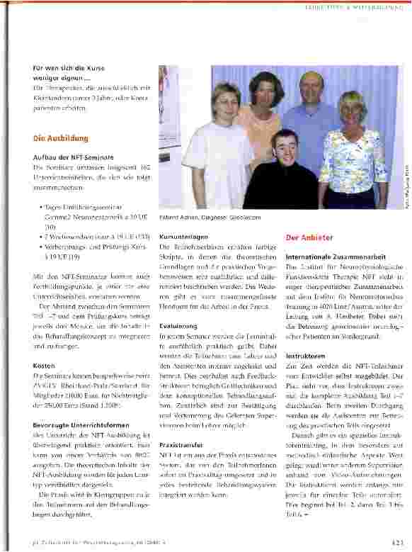 Vorschauseite 3: Das Konzept -Neurophysiologische Funktionskreis-Therapie NFT